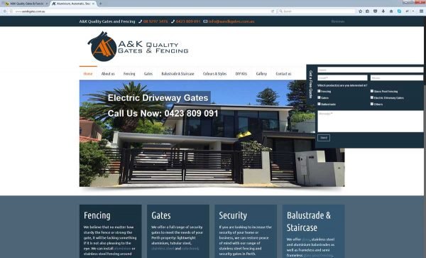 Fencing Website Design Perth