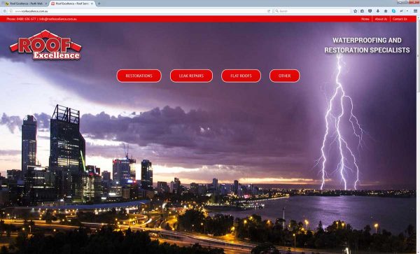 Roofing Website Design Perth