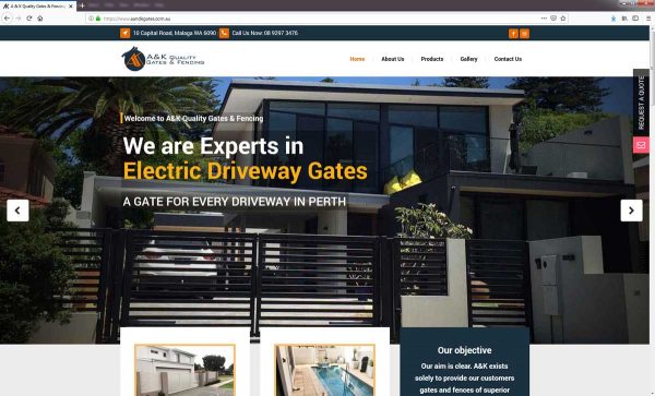 Fencing Company Website Design Perth